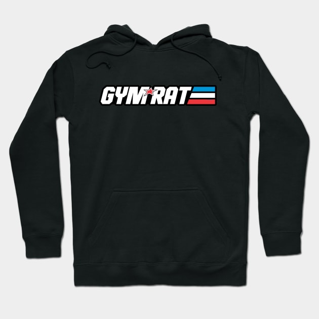 Gym Rat - Nostalgic Joe Soldier Logo Style Hoodie by Cult WolfSpirit 